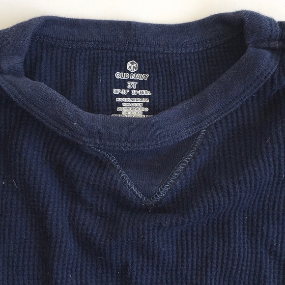 Old Navy waffle thermal tee 3T - Picture 2 of 3